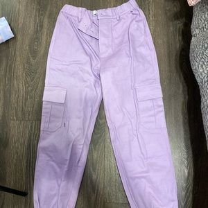 Purple Cargo Pants